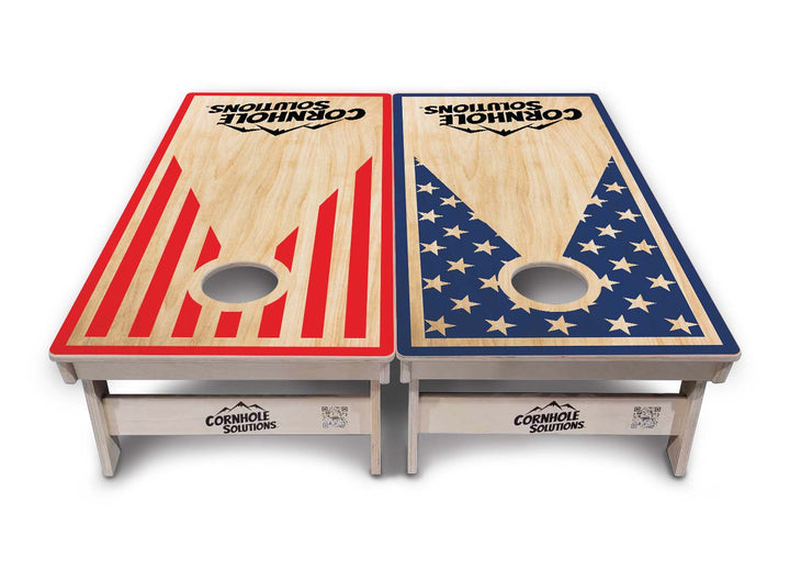 SS Keyhole CS Logo Cornhole Boards - Professional Tournament Series