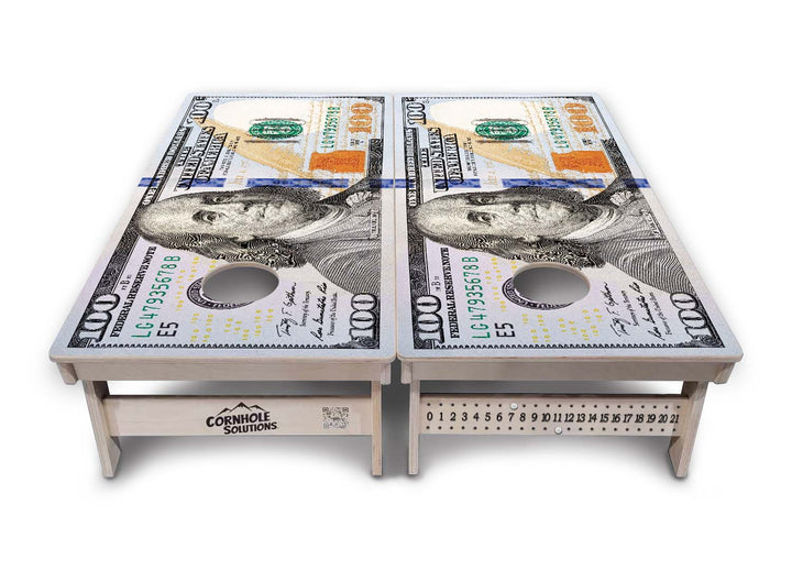 $100 Bill Cornhole Boards - Professional Tournament Series