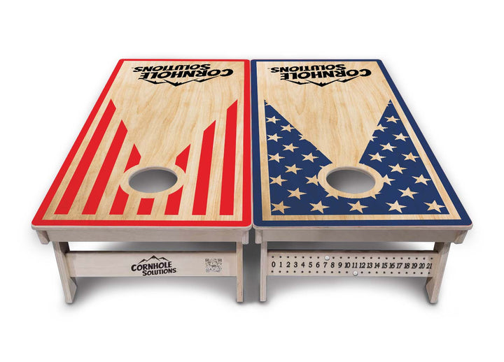 SS Keyhole CS Logo Cornhole Boards - Professional Tournament Series