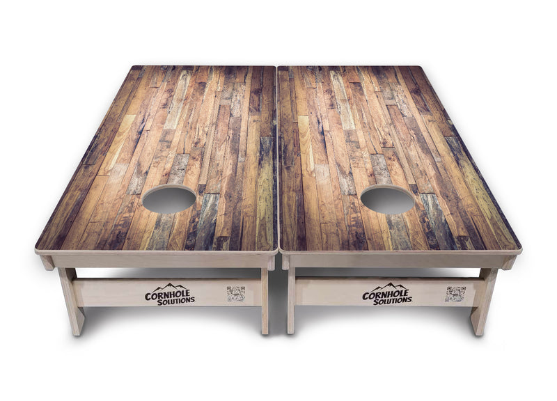 Tournament Boards - Barnwood Plank - Professional Tournament 2'x4' Regulation Cornhole Set - 3/4″ Baltic Birch + UV Direct Print + UV Clear Coat