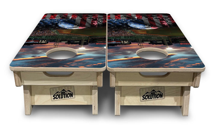 Mini Cornhole Boards - Baseball Field