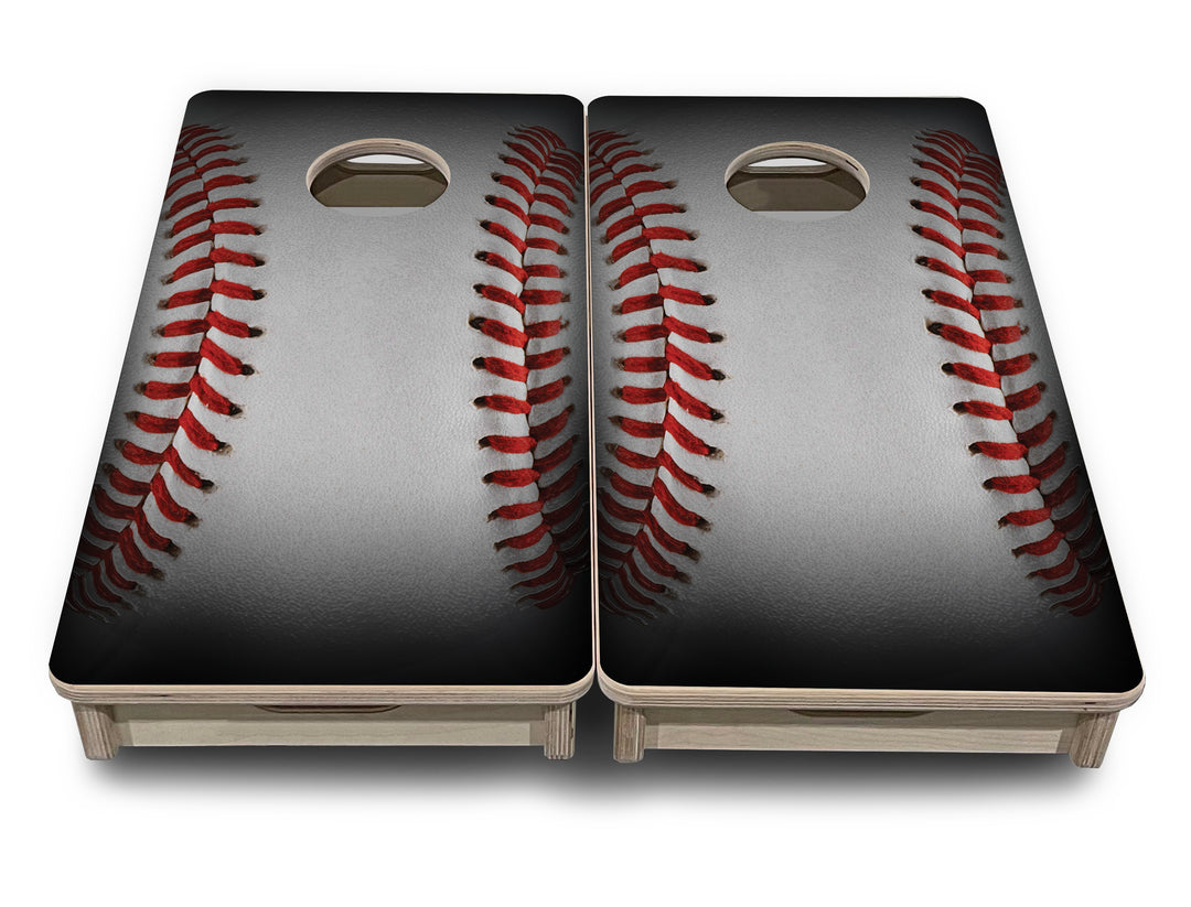 Mini Cornhole Boards - Baseball Design
