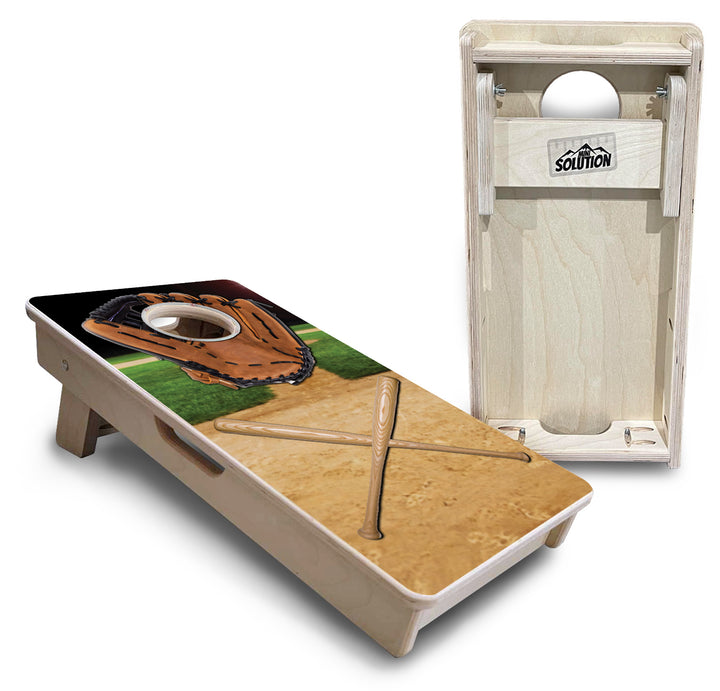 Mini Cornhole Boards - Baseball Theme