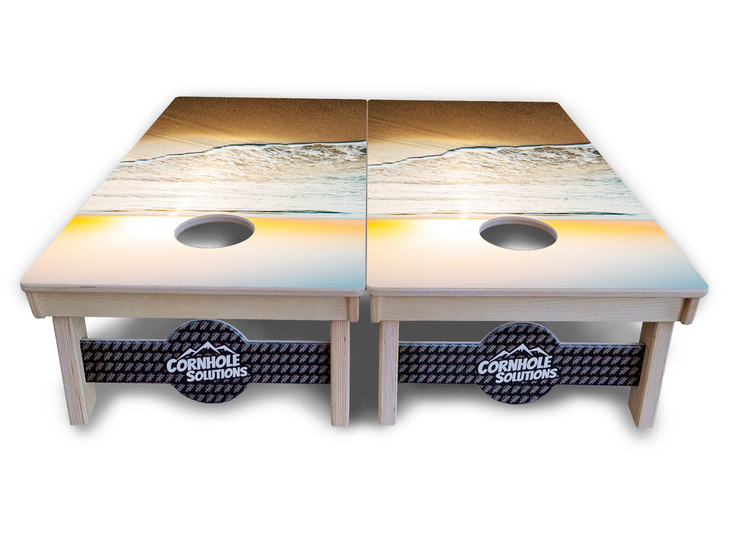 Beach Sunset Cornhole Boards - Professional Tournament Series