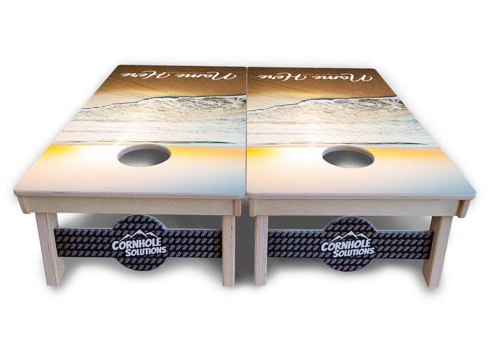 Beach Sunset Cornhole Boards - Professional Tournament Series