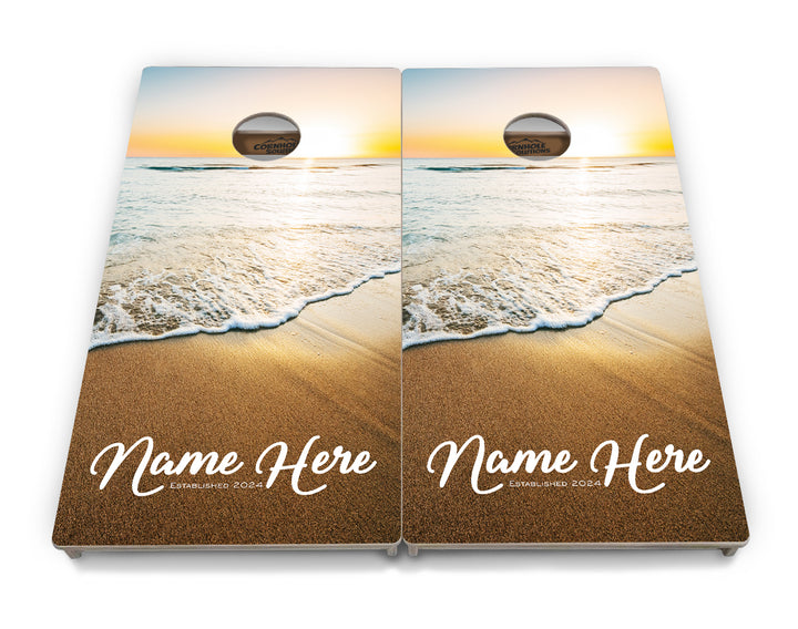 Beach Sunset Cornhole Boards - Professional Tournament Series
