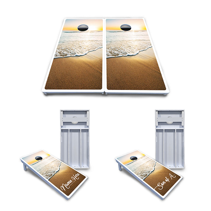 Beach Sunset Cornhole Boards - All Weather Series