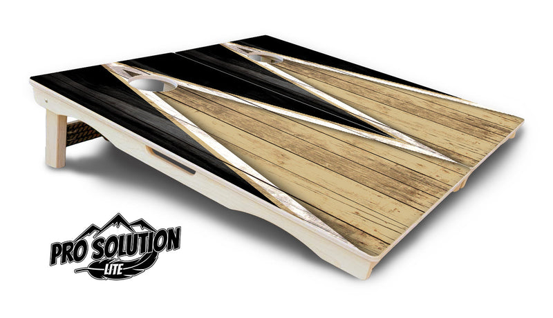 Pro Solution Elite - Team Color Triangle Design Options - Professional Tournament Cornhole Boards 3/4" Baltic Birch - Zero Bounce Zero Movement Vertical Interlocking Braces for Extra Weight & Stability +Double Thick Legs +Airmail Blocker