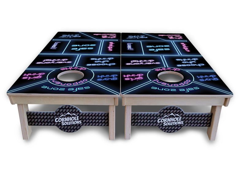 Tournament Boards - Drinking Game - Professional Tournament 2'x4' Regulation Cornhole Set - 3/4″ Baltic Birch + UV Direct Print + UV Clear Coat