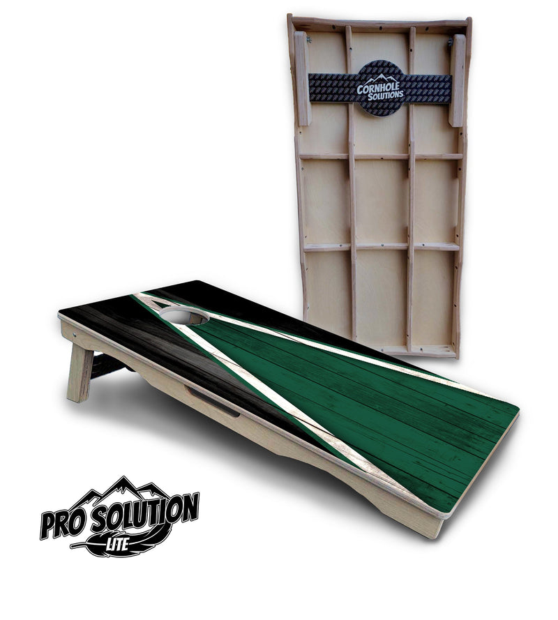 Pro Solution Elite - Team Color Triangle Design Options - Professional Tournament Cornhole Boards 3/4" Baltic Birch - Zero Bounce Zero Movement Vertical Interlocking Braces for Extra Weight & Stability +Double Thick Legs +Airmail Blocker