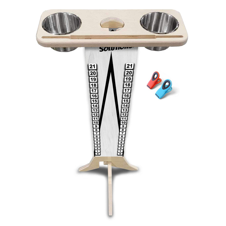 Grey Triangle - Score Stand (cups & clips included) Score/Drink Stand