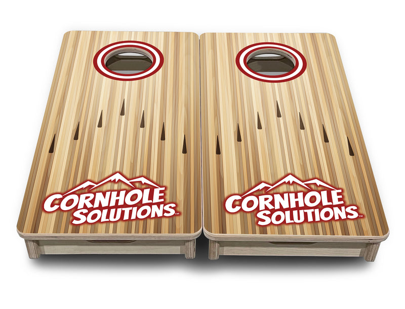Mini 12" by 24" Cornhole Boards - 4" holes - Bowling Design - 18mm(3/4″) Baltic Birch