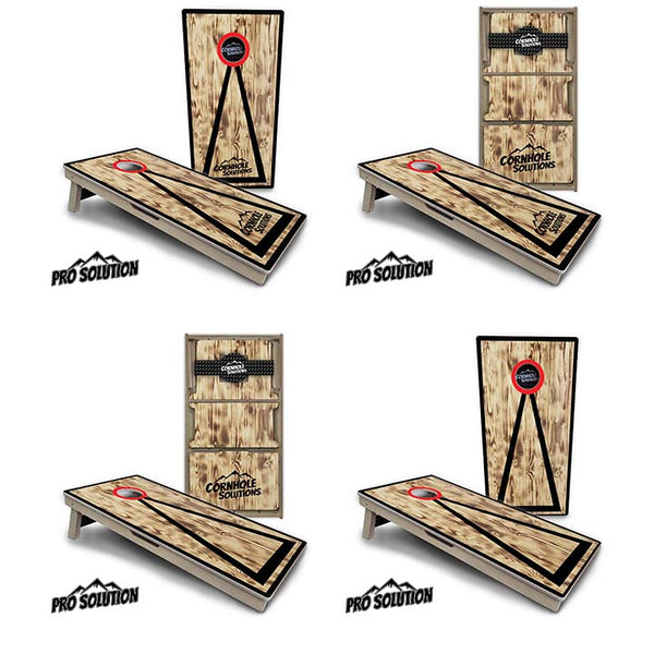Pro Solution Boards - Burnt Triangle Design Options - Zero Bounce! Zero Movement! Panels for added Weight & Stability! Double Legs with Circle Brace Airmail Blocker! Boards Weigh approx. 45lbs per Board!