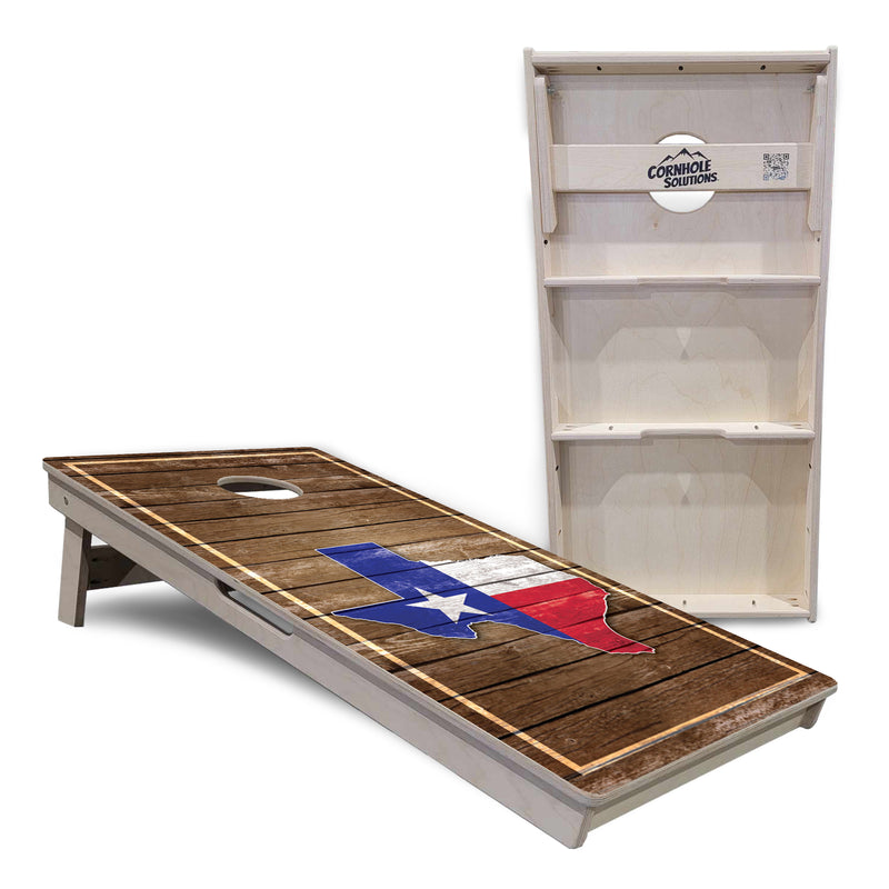 Tournament Boards - Texas Wood Panel - Professional Tournament 2'x4' Regulation Cornhole Set - 3/4″ Baltic Birch - UV Direct Print + UV Clear Coat