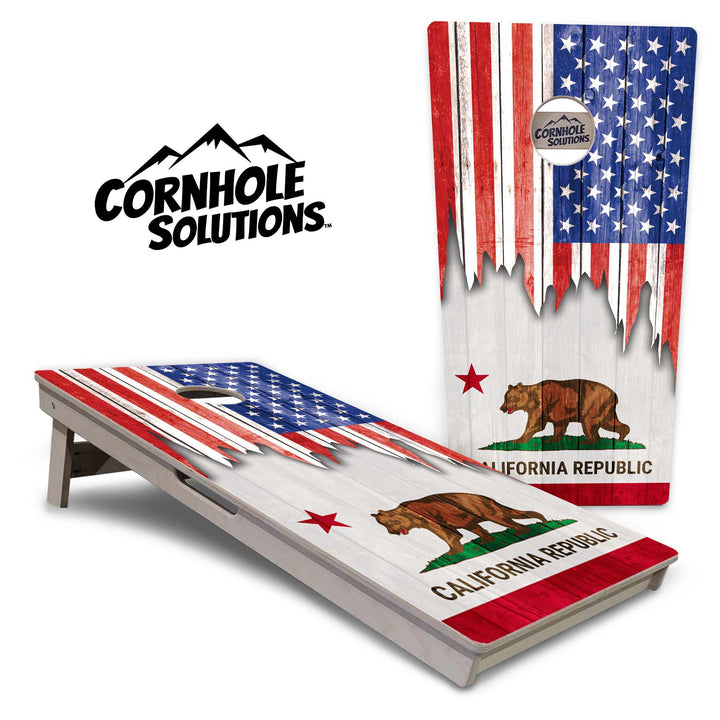 State Flags Alabama to Georgia Cornhole Boards - Professional Tournament Series