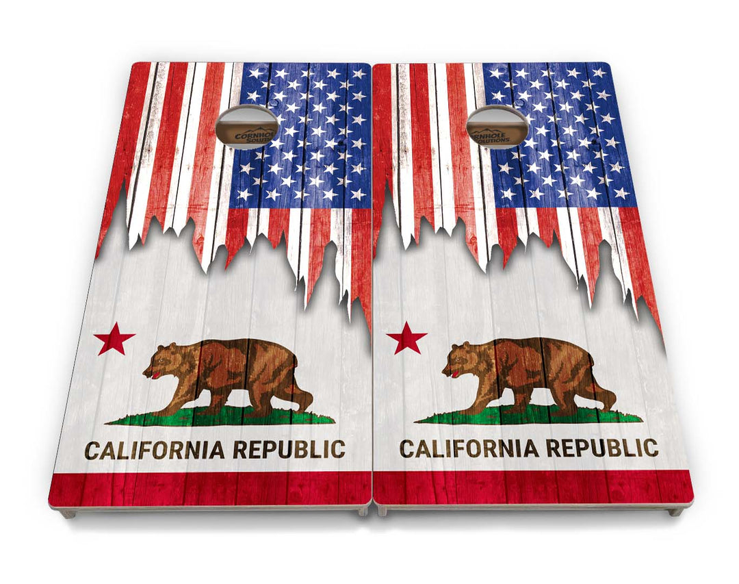State Flags Alabama to Georgia Cornhole Boards - Professional Tournament Series
