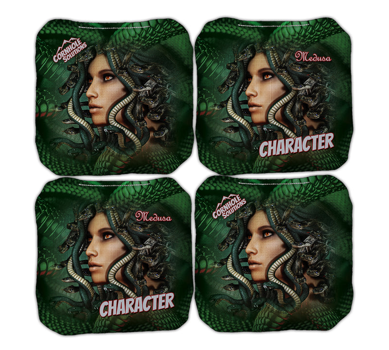 Pro Cornhole Bags - Professional 6x6 Cornhole Bags - Mythology Collection - Select your Design & Series (Set of 4 Bags)