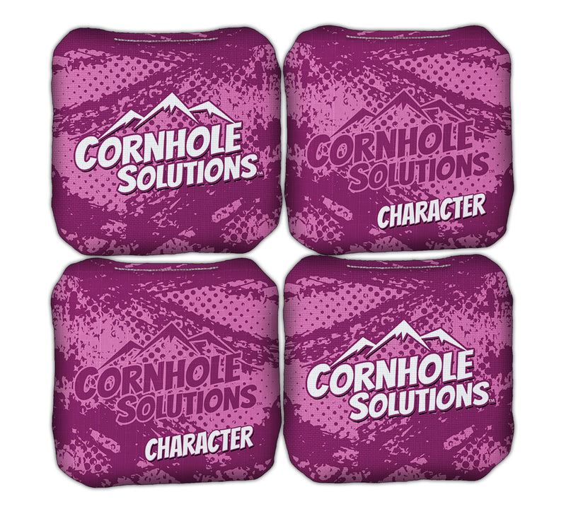 Pro Character Bags - Professional 6x6 Cornhole Bags - Stock Color - Speed 6 & 8 (Set of 4 Bags)
