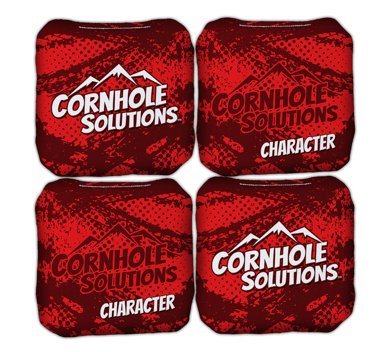 Pro Character Bags - Professional 6x6 Cornhole Bags - Stock Color - Speed 6 & 8 (Set of 4 Bags)