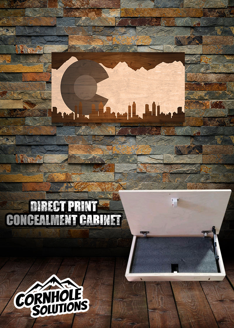 Concealment Cabinets - Small - Custom Printed - UV Direct Printed - High Quality Material 3/4" thick! Approx: 13"x25" Plain Edges