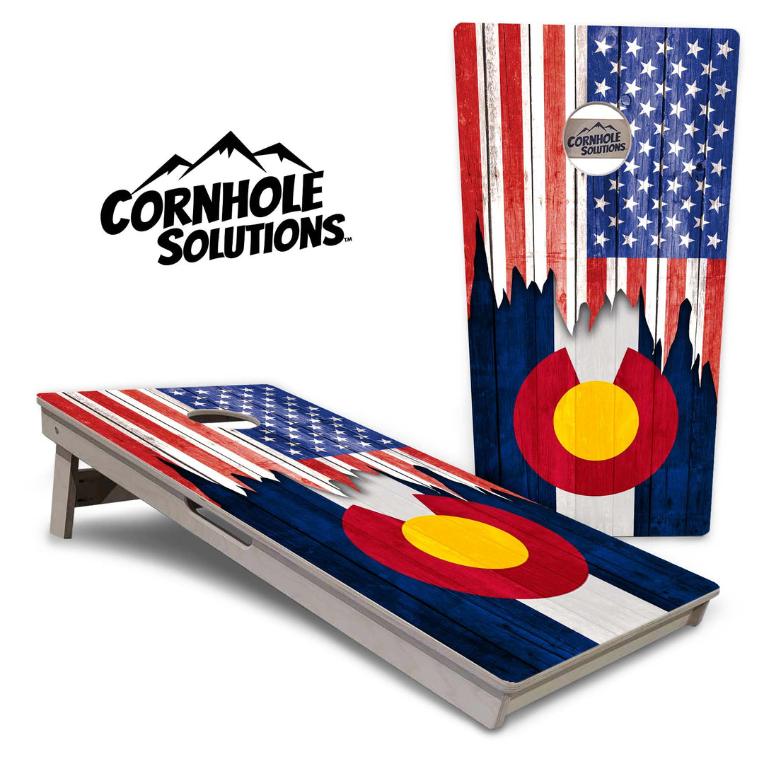 State Flags Alabama to Georgia Cornhole Boards - Professional Tournament Series