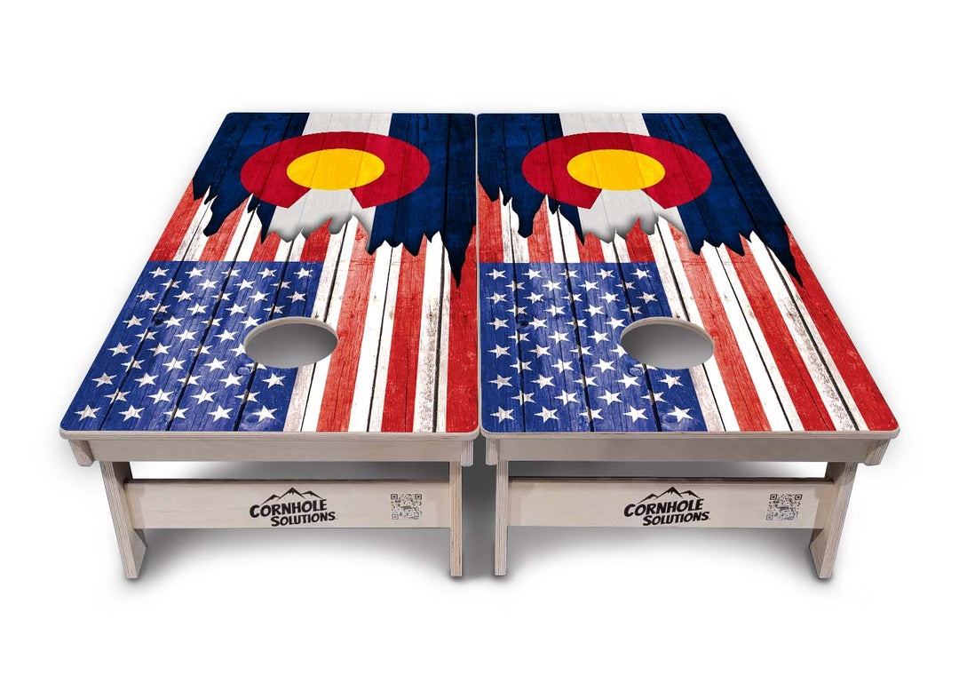 State Flags Alabama to Georgia Cornhole Boards - Professional Tournament Series