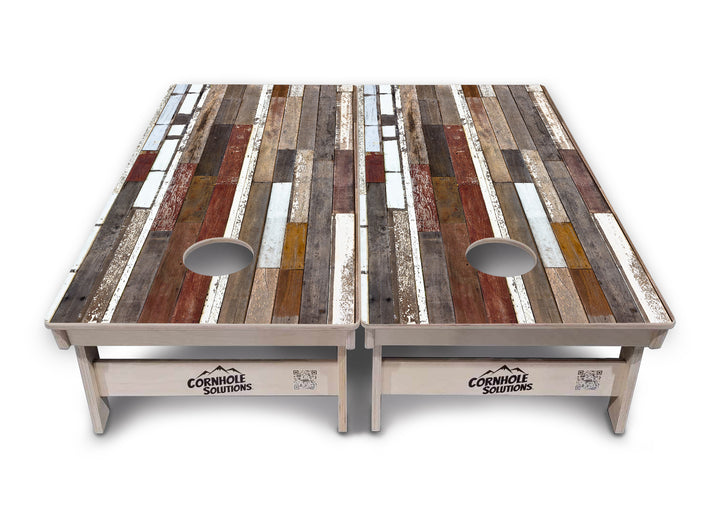 Colorful Planks Cornhole Boards - Professional Tournament Series