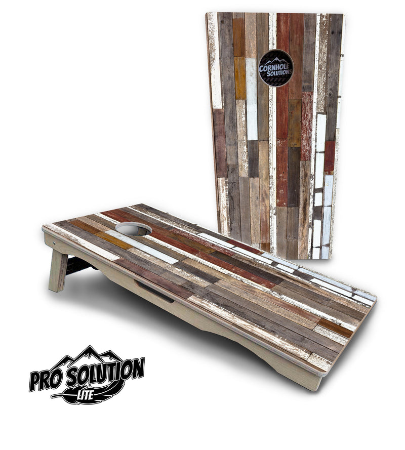 Pro Solution Elite - Colorful Planks - Professional Tournament Cornhole Boards 3/4" Baltic Birch - Zero Bounce Zero Movement Vertical Interlocking Braces for Extra Weight & Stability +Double Thick Legs +Airmail Blocker