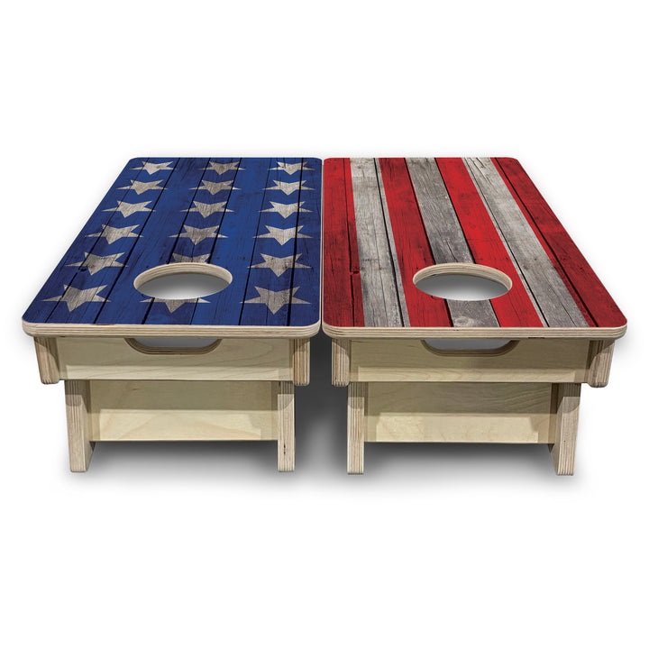 Mini Cornhole Boards - Large Stars & Stripes