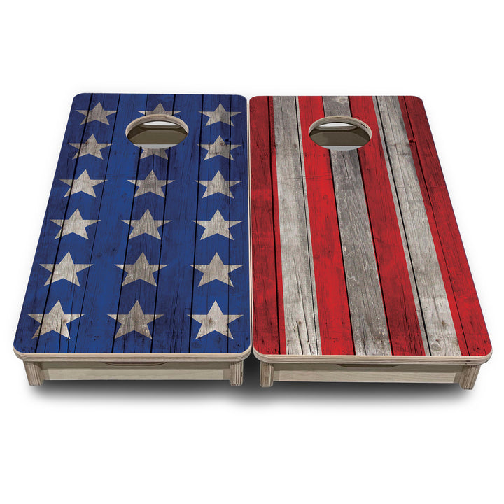 Mini Cornhole Boards - Large Stars & Stripes
