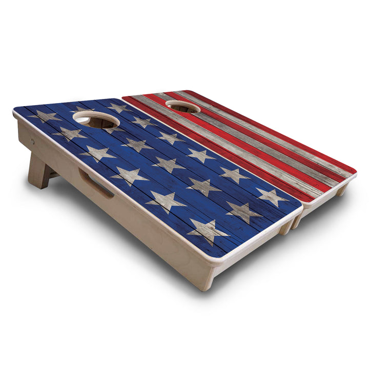 Mini Cornhole Boards - Large Stars & Stripes