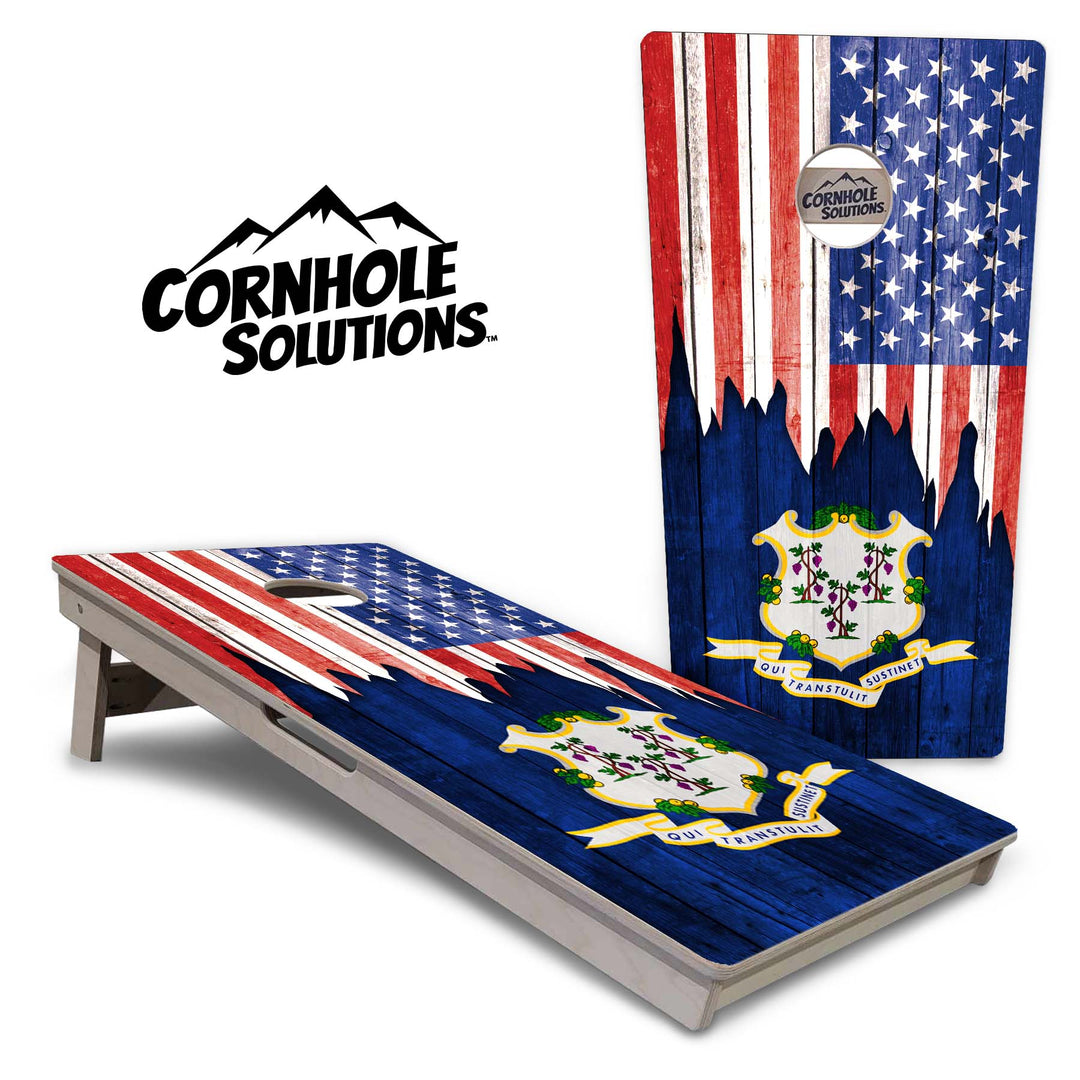 State Flags Alabama to Georgia Cornhole Boards - Professional Tournament Series