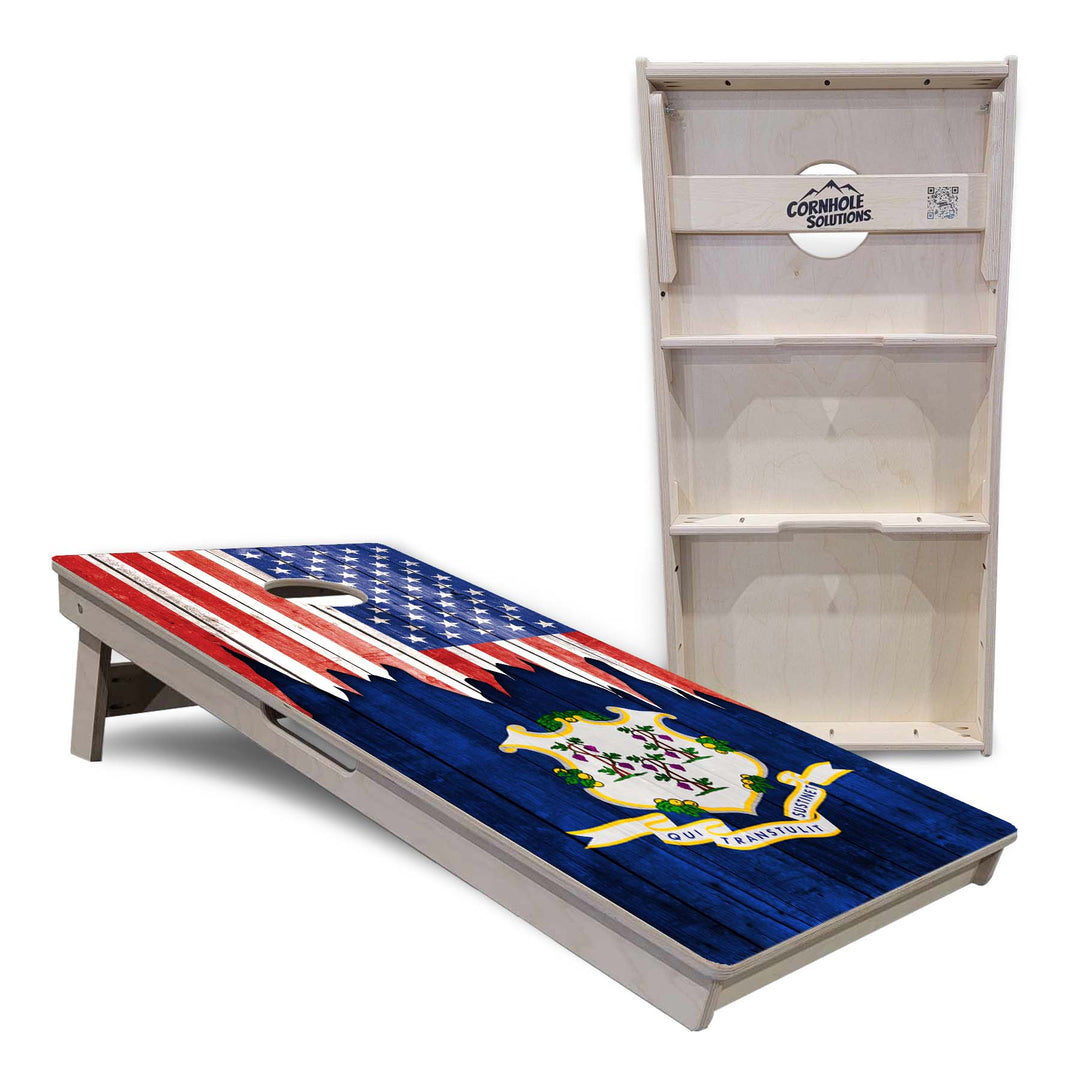State Flags Alabama to Georgia Cornhole Boards - Professional Tournament Series