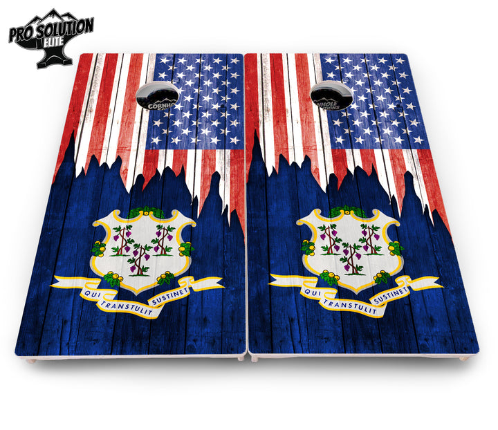 State Flag Designs Alabama to Georgia Cornhole Boards - Pro Solution Elite Series