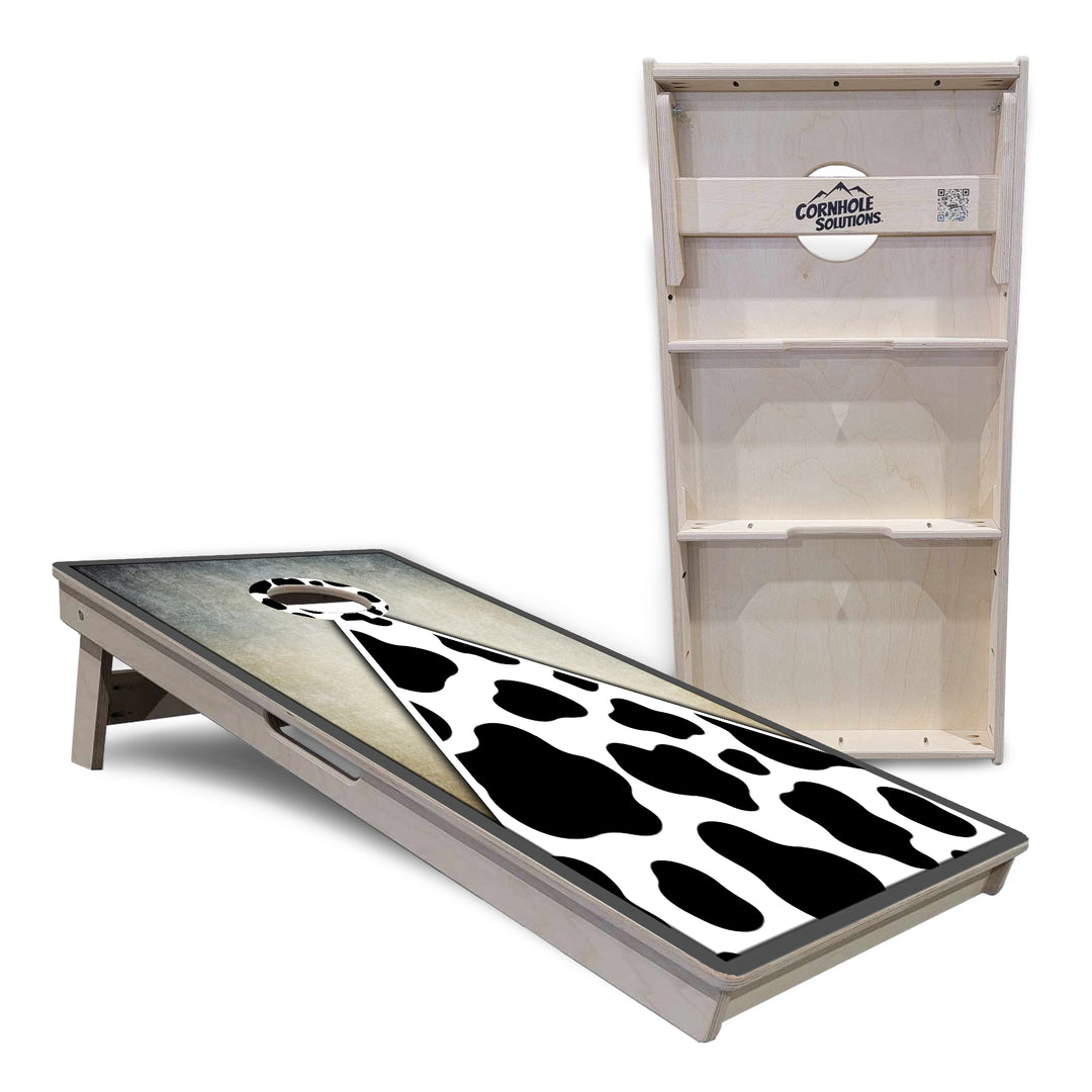 Cow Print Cornhole Boards - Professional Tournament Series