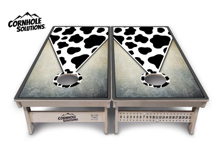 Cow Print Cornhole Boards - Professional Tournament Series