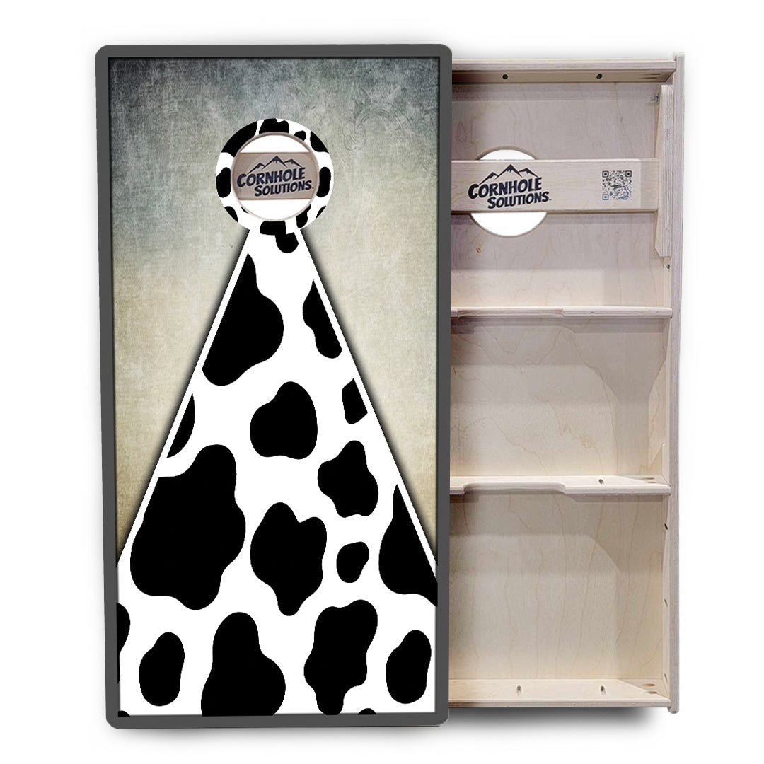 Cow Print Cornhole Boards - Professional Tournament Series