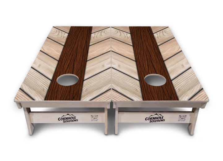 Cream Planks Cornhole Boards - Professional Tournament Series