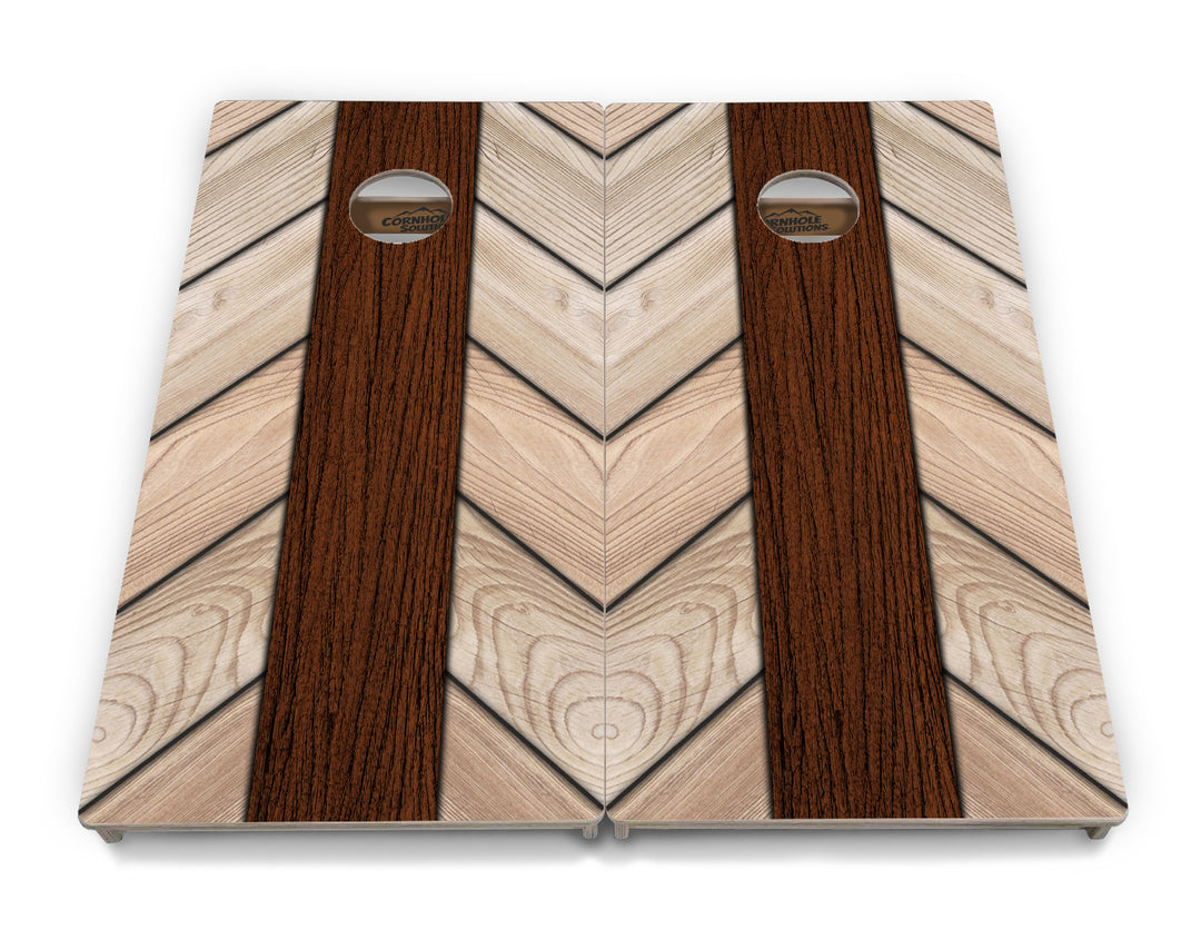 Cream Planks Cornhole Boards - Professional Tournament Series