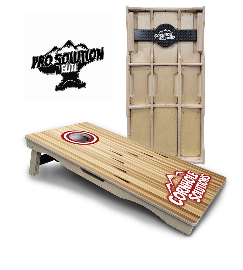 Pro Solution Elite - Bowling Design Options - Professional Tournament Cornhole Boards 3/4" Baltic Birch - Zero Bounce Zero Movement Vertical Interlocking Braces for Extra Weight & Stability +Double Thick Legs +Airmail Blocker