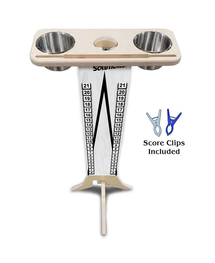 Grey Triangle - Score Stand (cups & clips included) Score/Drink Stand