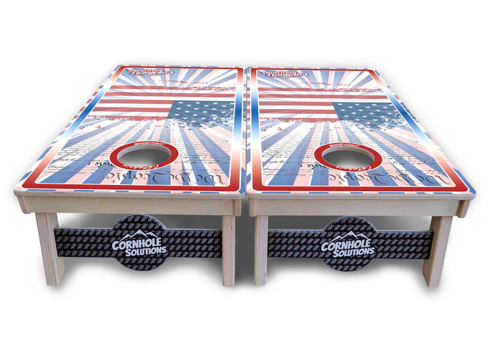 Sunburst CS Logo Cornhole Boards - Professional Tournament Series