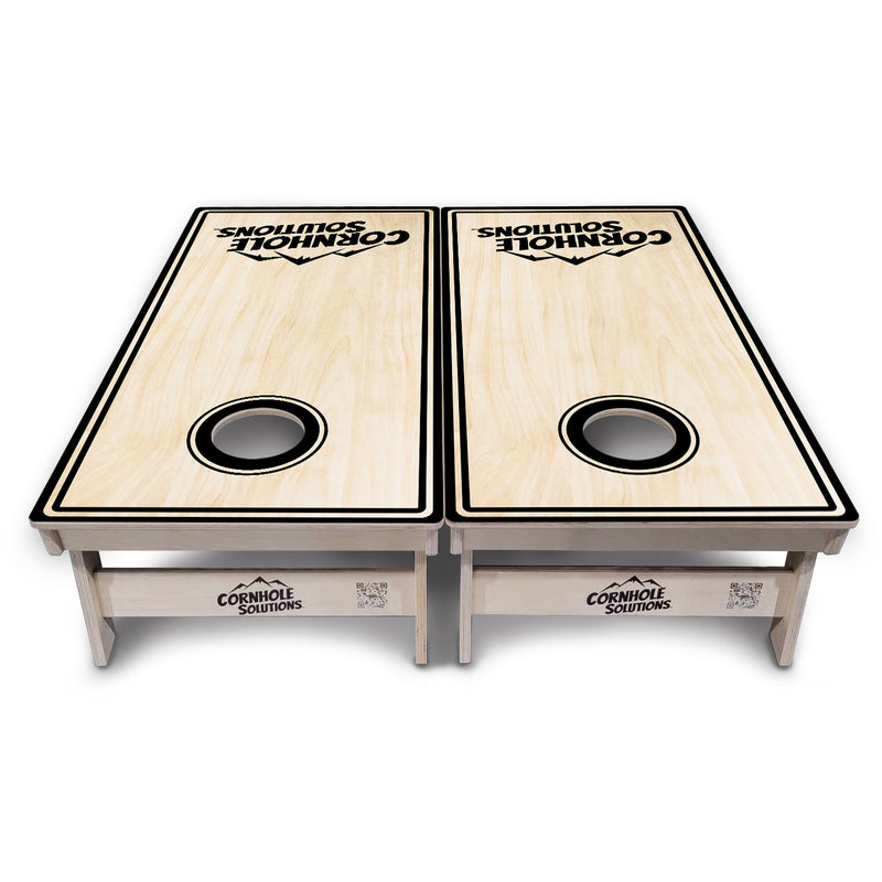 Tournament Boards - Pinstripe CS Logo Design Options - Professional Tournament 2'x4' Regulation Cornhole Set - 3/4″ Baltic Birch + UV Direct Print + UV Clear Coat