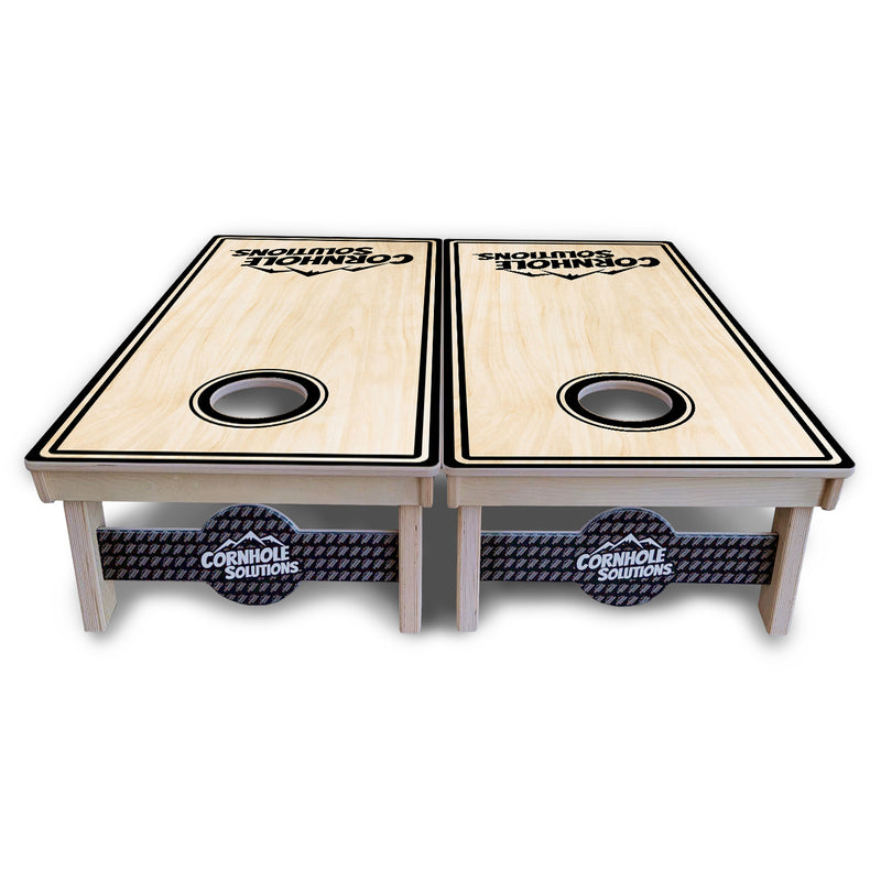 Tournament Boards - Pinstripe CS Logo Design Options - Professional Tournament 2'x4' Regulation Cornhole Set - 3/4″ Baltic Birch + UV Direct Print + UV Clear Coat