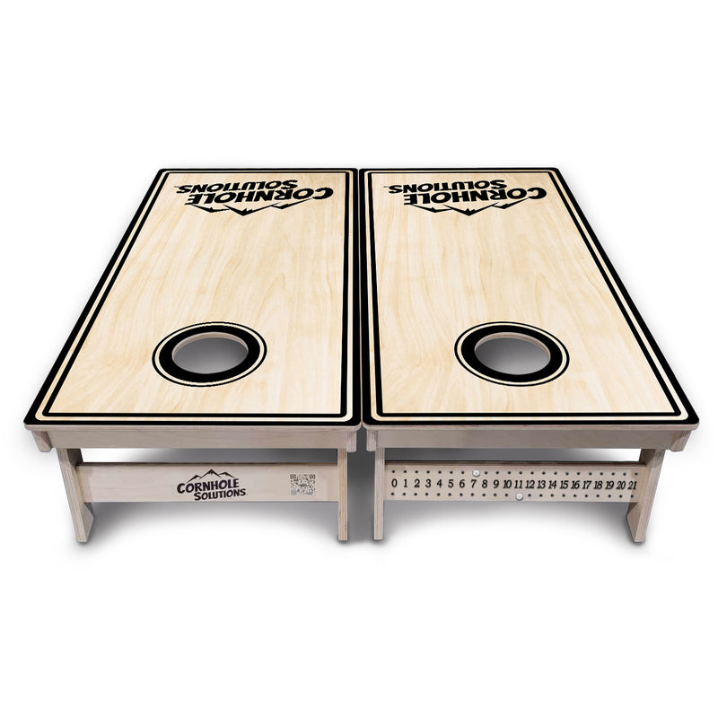 Tournament Boards - Pinstripe CS Logo Design Options - Professional Tournament 2'x4' Regulation Cornhole Set - 3/4″ Baltic Birch + UV Direct Print + UV Clear Coat