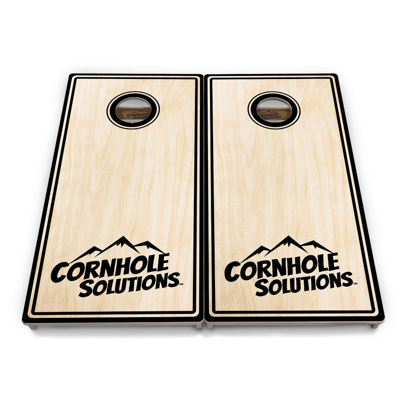 Tournament Boards - Pinstripe CS Logo Design Options - Professional Tournament 2'x4' Regulation Cornhole Set - 3/4″ Baltic Birch + UV Direct Print + UV Clear Coat