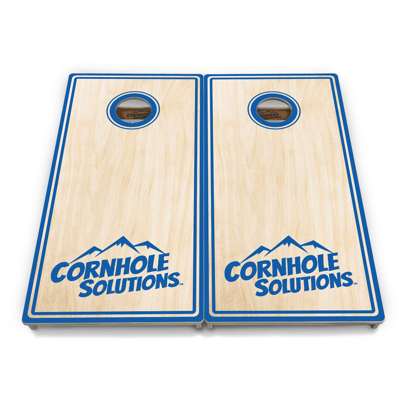 Tournament Boards - Pinstripe CS Logo Design Options - Professional Tournament 2'x4' Regulation Cornhole Set - 3/4″ Baltic Birch + UV Direct Print + UV Clear Coat