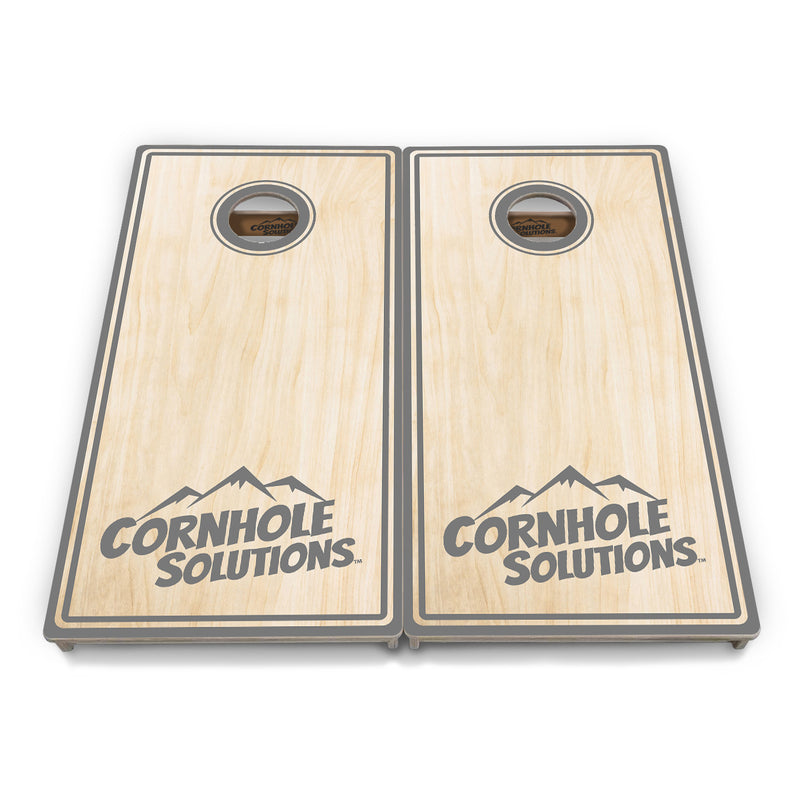 Tournament Boards - Pinstripe CS Logo Design Options - Professional Tournament 2'x4' Regulation Cornhole Set - 3/4″ Baltic Birch + UV Direct Print + UV Clear Coat