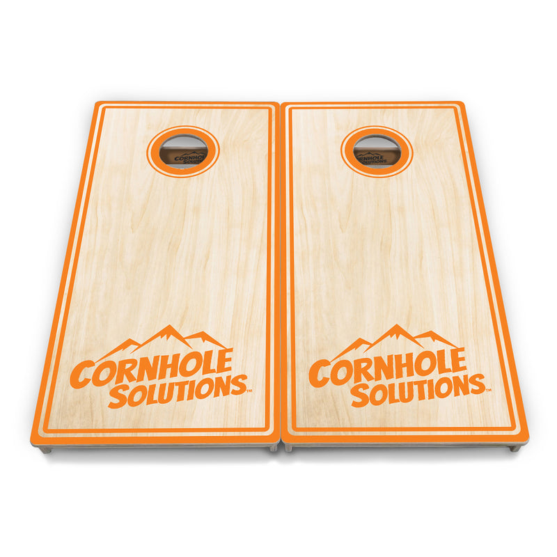 Tournament Boards - Pinstripe CS Logo Design Options - Professional Tournament 2'x4' Regulation Cornhole Set - 3/4″ Baltic Birch + UV Direct Print + UV Clear Coat