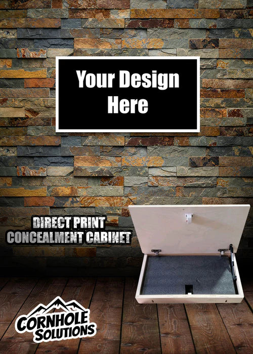 Concealment Cabinets - Small - Custom Printed - UV Direct Printed - High Quality Material 3/4" thick! Approx: 13"x25" Plain Edges